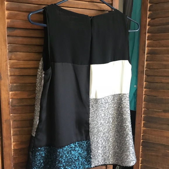 Jennifer Lopez multi color sequence blouse - Picture 1 of 2